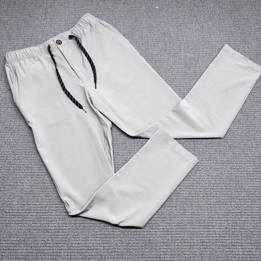 Chubbies Everywear Pants Mens Small Light Grey Elastic Waist Drawstring